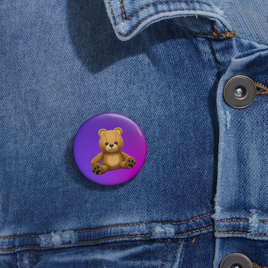Teddy Bear Pin Button