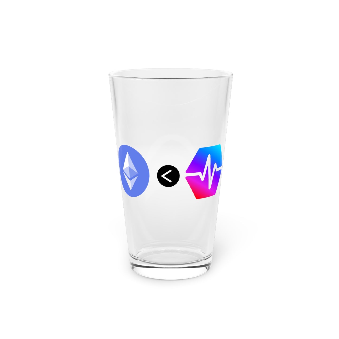 Pulse Chain Is Real DeFi 16oz Glass - DeFi Outfitters